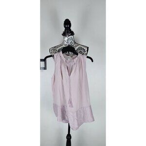 Madewell 1937 Peasant Blouse Womens Sz XS Silk Cord in Faded Pink